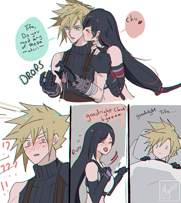 [FF7R] Cloti and Cloud shocked pikachu face 