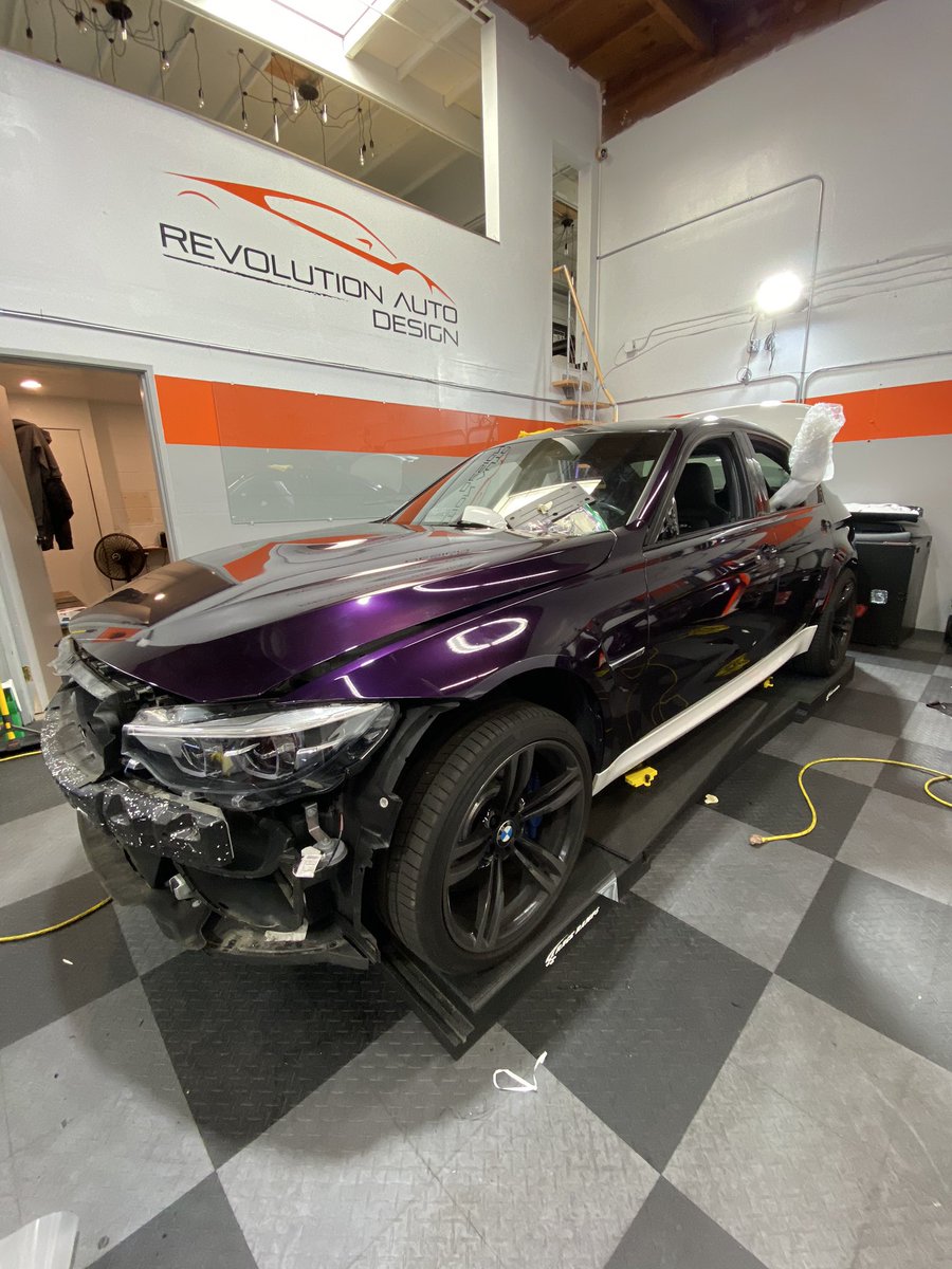 amaybo1's tweet photo. #SuperGloss #metallic #midnightpurple from a new company called #inozetek being installed at our shop #revolutionautodesign #sandiego #carwrap Message me if you are interested in spicing you the look of your vehicle #bmw #m3 https://t.co/cohSrAa16L