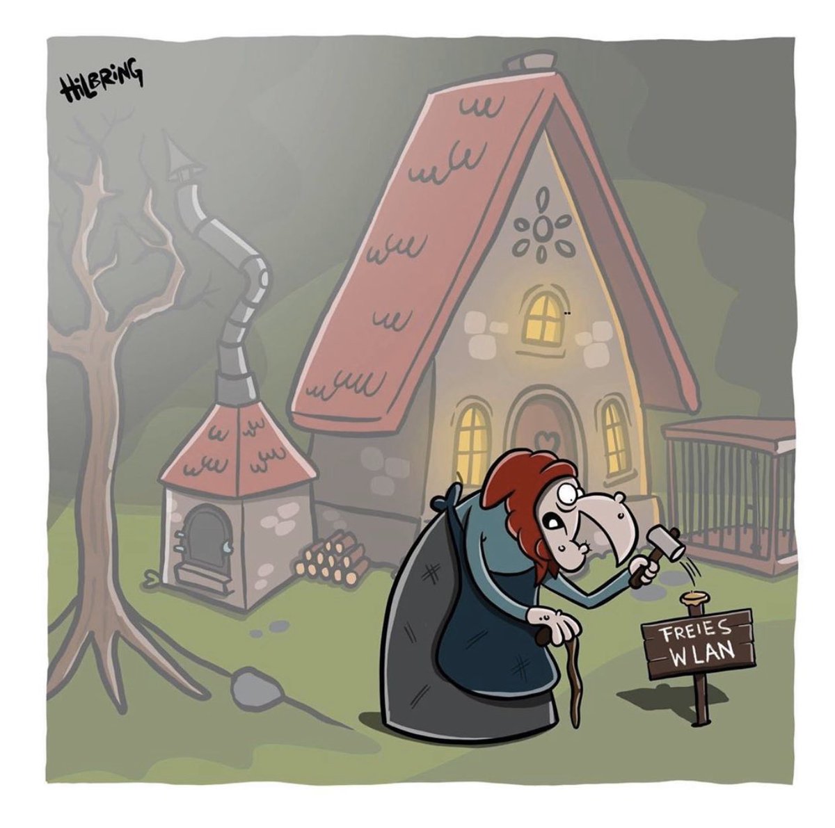 Die moderne Hexe rüstet auf
#Freifunk 
Foto: Oli Hilbring