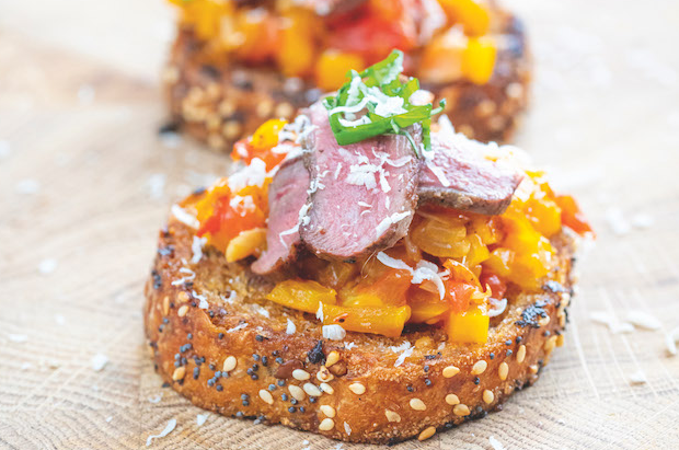 ShootingTimes's tweet photo. If you're back out pigeon shooting this week, why not do the birds justice by making this delicious pigeon bruschetta recipe from @gameandflames https://t.co/m5cKVyEG9A https://t.co/VezqlEKshM