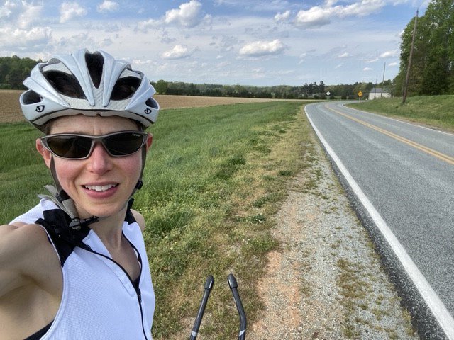 PalletAlliance's tweet photo. We've been fortunate to have some nice Spring weather here in #NC. It's been helping us all get through the impacts of COVID-19. Our #triathlete @sarahrtolen has been getting in some outdoor rides. The NC scenery isn't too bad either! #TPAIAthlete @cervelo https://t.co/qVNzN7aUMi