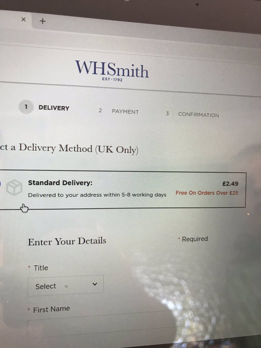 fluffylou's tweet photo. Hey @WHSmith any idea why your site offers free delivery over £20 but when I try to check out this goes up to £25? Am I missing something? https://t.co/7pyZO5wnCV