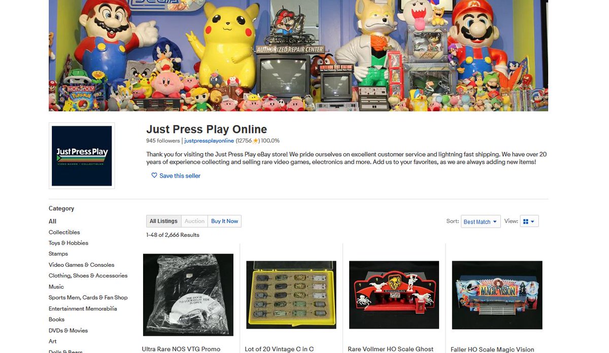 Just Press Play in Lancaster, PA has a eBay store for those who want to help out. They have 4 stores that can't open.  http://ow.ly/CqnW30qH74p 