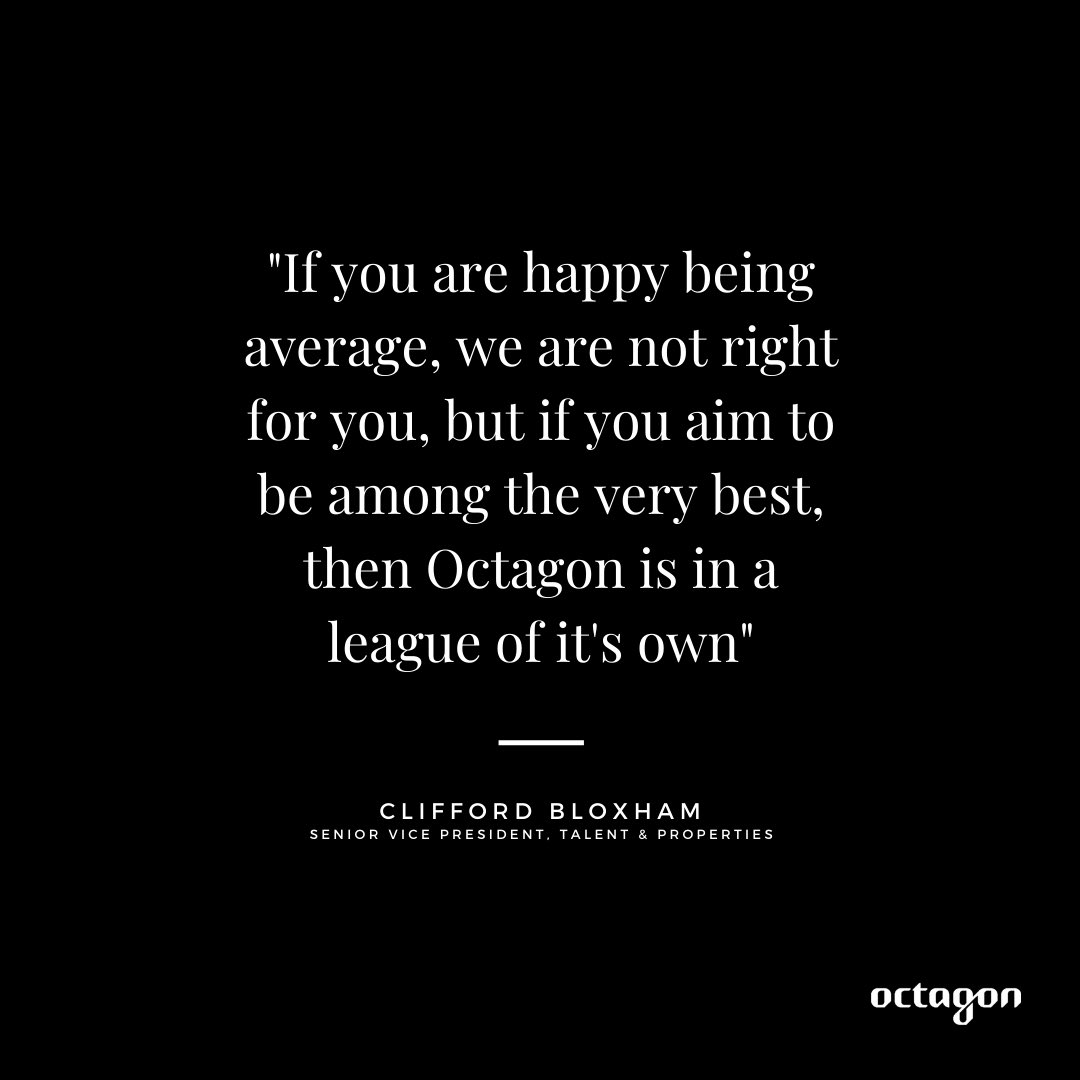 octagonsoccer's tweet photo. Octagon SVP &amp; Head of UK Clifford Bloxham giving his thoughts on the talent we look to represent. So, if you want to be the best, make sure you align yourself with the best 💪

Fun fact, Clifford was one of the first-ever Football Agents 😎 https://t.co/XWc7emnATX