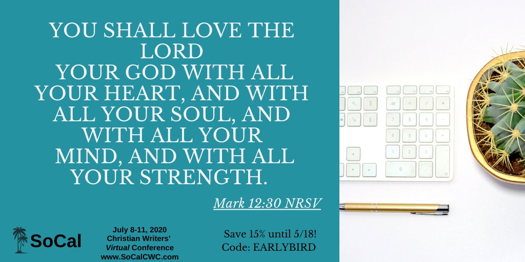 SoCalCWC's tweet photo. Today is the LAST DAY to save 15% on your registration fee! Looking forward to #SoCalCWC going virtual this year, and praising the Lord for opportunities to minister to you all.
Register today at https://t.co/9ICAd7Bhh2!
#writersconference #writerslife #SoCalCWC2020 https://t.co/Tt63IEdnNQ