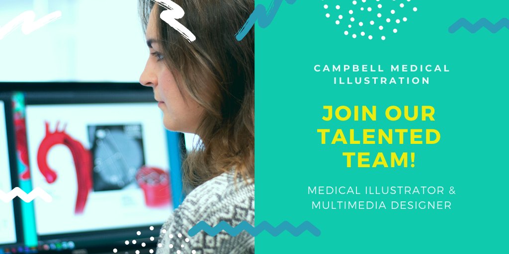nowmedstudios's tweet photo. We are hiring!
Here at Campbell Medical Illustration, we are looking to expand our team with another Medical Illustrator &amp; Multimedia Designer!

Please see the full job listing on our website: https://t.co/7fj2Ctx0zD

#jobs #medicalillustration #medicalanimation #sciart https://t.co/WgDvnMJWNn
