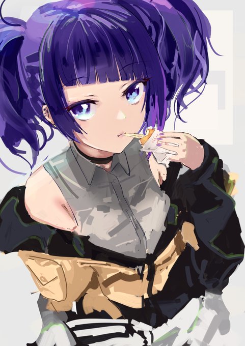 チーズいももち🧀と田中
1ヶ月1日1摩美々 7/30 #なんか食べてる田中摩美々の絵 