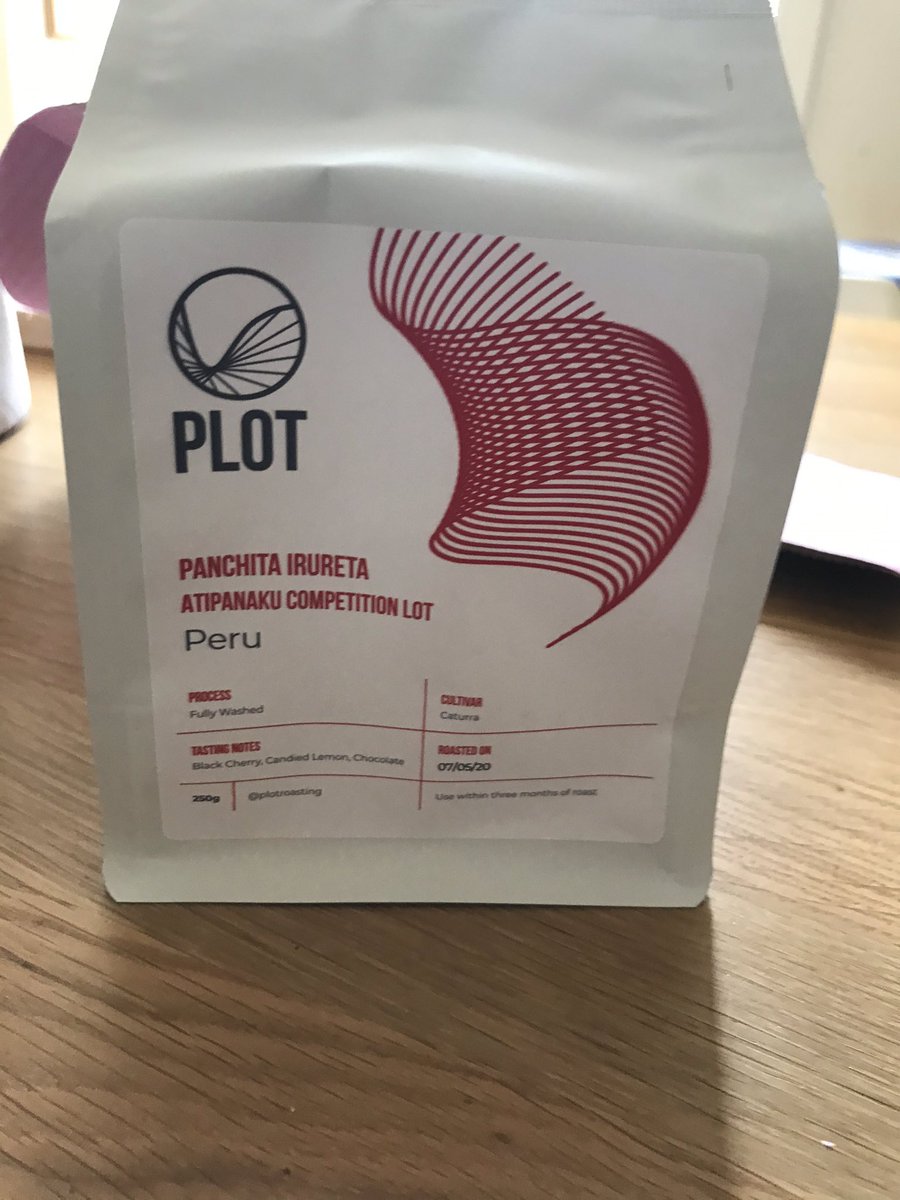This came through yesterday in the post, saw this <a href="/CaffeineMag/">Caffeine Marketing</a> , and tried it out straight away with my @AeroPressHQ , and was not disappointed! 

Coffee: <a href="/PlotRoasting/">PLOT Roasting</a> 

#artist #coffee #roasting #peru #caffine
