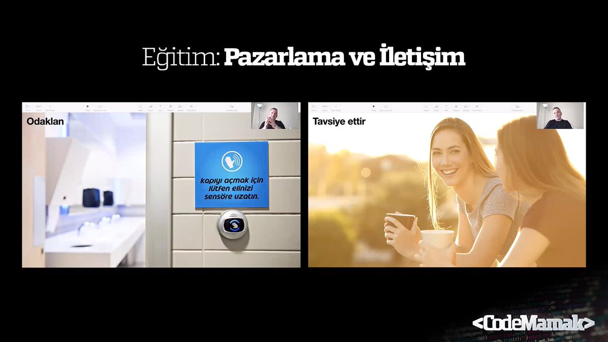 👩🏻‍🏫👨🏻‍🏫 <CodeMamak> Eğitimleri

💻 Pazarlama ve İletişim
🗣️ Özgür Ahmet Köse

📺: youtu.be/AHW8_CkHDfw

#CodeMamak