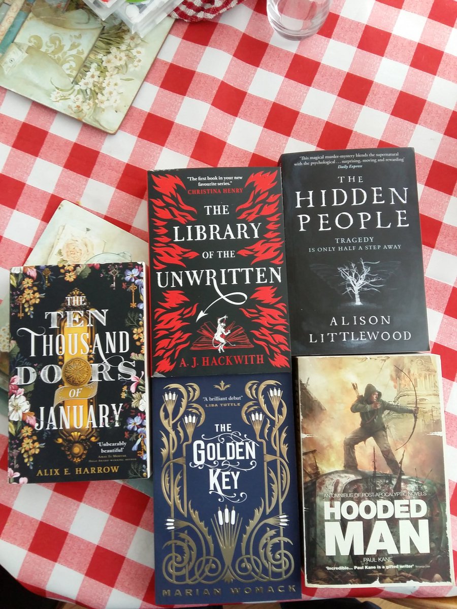 Dunc_a_Biscuit's tweet photo. Some lovely new arrivals for my lockdown reading list. The Hidden People by @Ali__L and The Hooded Man by @PaulKaneShadow have particularly intrigued me. https://t.co/Lhc1Fmt8gF