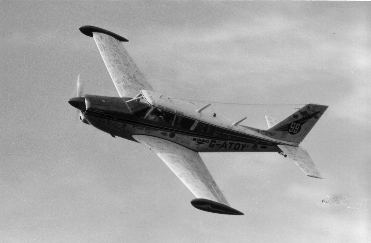 T3AviationGroup's tweet photo. On this day in Aviation History:
⠀⠀⠀⠀⠀⠀⠀⠀⠀
18 May 1966 — Sheila Scott departed London Heathrow Airport, on the first solo around-the-world flight by a British subject, the longest-distance solo flight, and only the third around-the-world flight by a woman.
#aviation https://t.co/2kfZVddzMl
