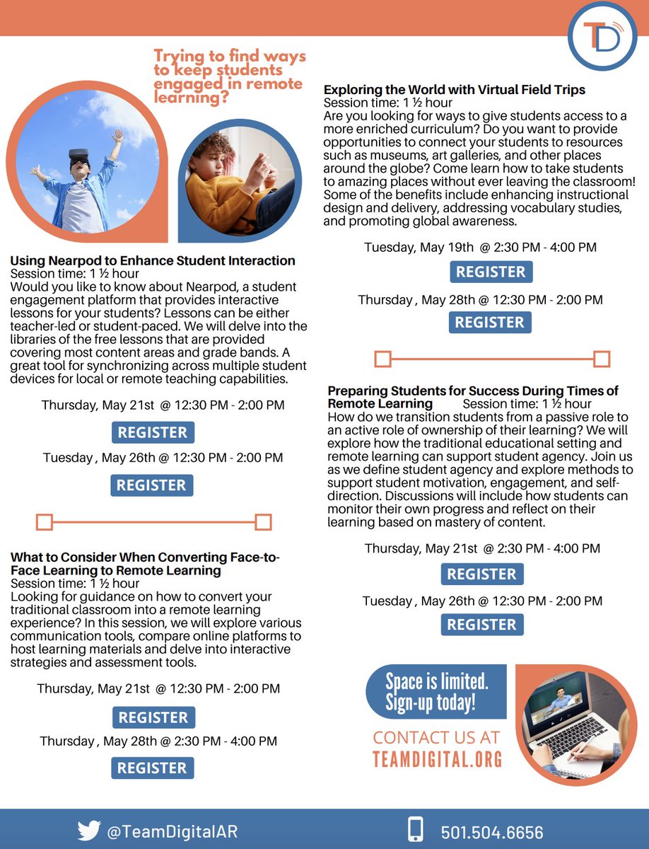 InnoEdOIE's tweet photo. Help your families take their summer vacation virtual with @TeamDigitalAR's "Exploring the World with Virtual Field Trips" training that is offered this week and next. Let's keep the learning going! #Together4AR #ARStudentFocused #InnovativeEdChat https://t.co/XLYBXSGPSR