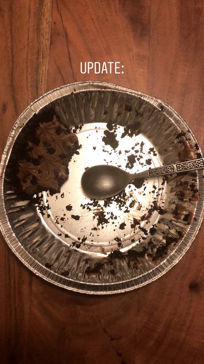 Day 64: Did my full weekly grocery haul. Ate a McCain’s double chocolate cream pie for dinner.