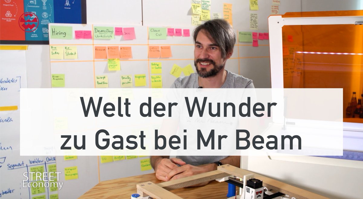 Es ist schon etwas länger her, da hat uns ein #KameraTeam von @weltderwunder besucht und begleitet. Entstanden ist ein toller Beitrag über #mrbeam #lasercutter, unser Office & unser seit November erhältliche Modell namens 'Mr Beam II dreamcut' ➡️ youtu.be/YbiKxiXniYg