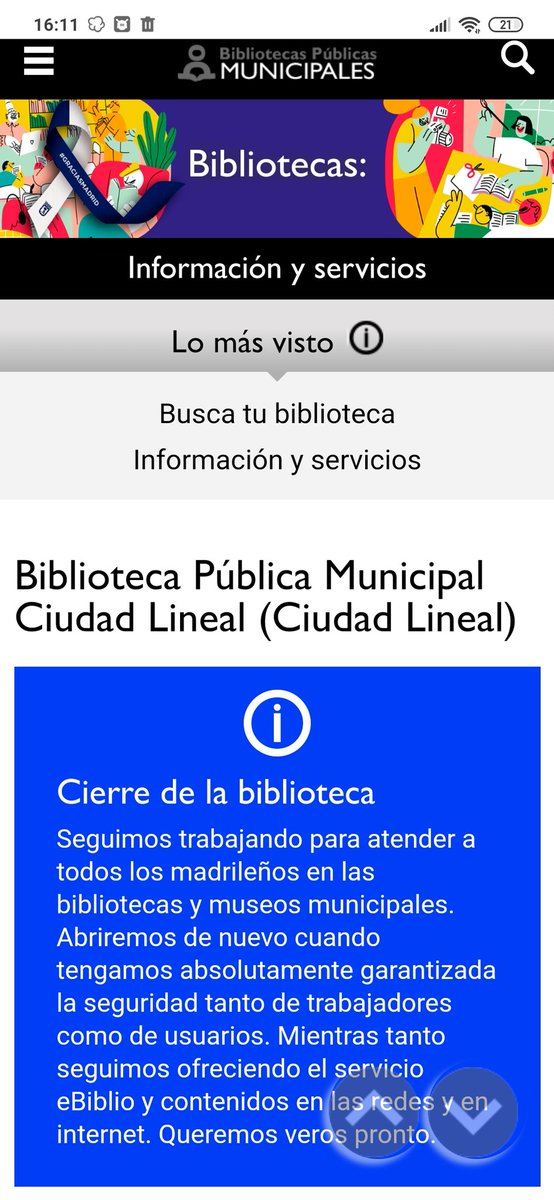 econuestro's tweet photo. @LocosseMichael @alfreyes14 Pues no es mi diario de cabecera pero me gusta leer de todos los sitios y por conocerlo de primera mano me he pasado por la que más cerca tenía y estaba cerrada y consultando la web de la comunidad en todas las de la capital aparece el mismo mensaje https://t.co/qQDJBznTtb