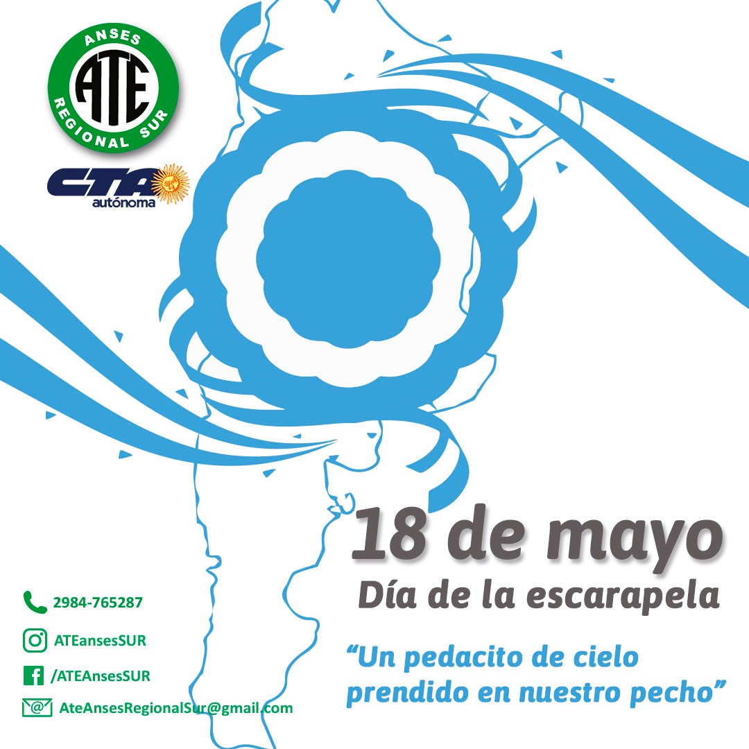 AteAnsesSur's tweet photo. #ATE #Ese18DeMayo

Día de la Escarapela 
Fortalecer nuestra identidad como Nación a través de los símbolos patrios. Conocer su historia y significado. https://t.co/QJZHwMoUfk