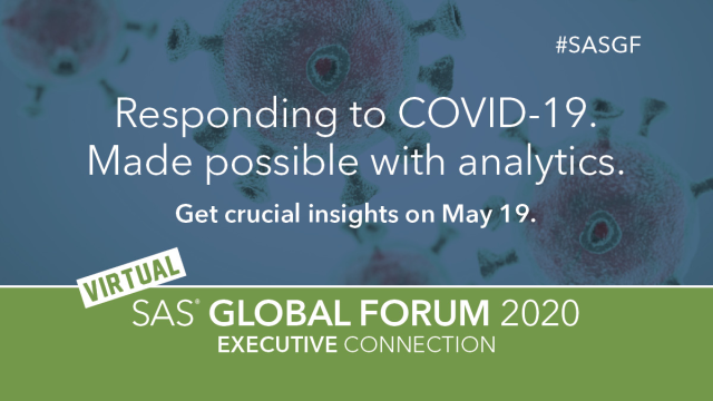 fecramsey's tweet photo. SAS is helping business fight COVID-19 with #analytics. Hear from #SAS experts across a wide variety of industries. Also, hear from co-creator and executive producer Ryan McGarry, MD, of the Netflix series Pandemic and frontline ER physician. #SASGF https://t.co/HZWZro9bbD https://t.co/hj0Yo71j32
