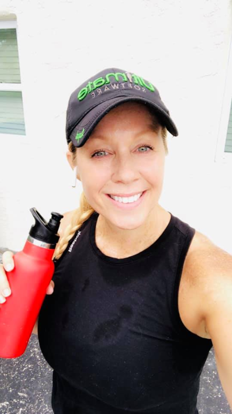 UKGInc's tweet photo. When we can't all be together for our annual 5K, we run virtually! Last week, #Kronites and #UltiPeeps participated in a virtual 5K, sharing their post-run (or walk) selfies with each other throughout the day. #InspiredbyPeople @UltimateHCM https://t.co/hNAsV3b9fk