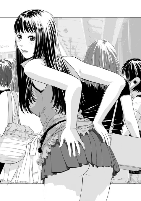 愚作「swing style」から台詞フキダシ擬音無し絵、その,10
オイラの漫画歴としては、初めての完全ペーパーレス作品
コミックスタジオでネーム〜下描き〜ペン入れ〜フォトショップで彩色〜完成までしています_φ(‾▽‾) 