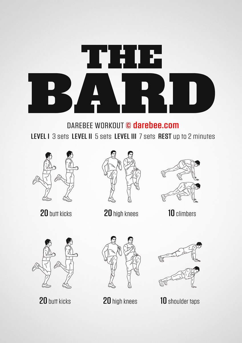 This weeks challenge: similar to last week, complete all exercises for 7 sets as fast as possible