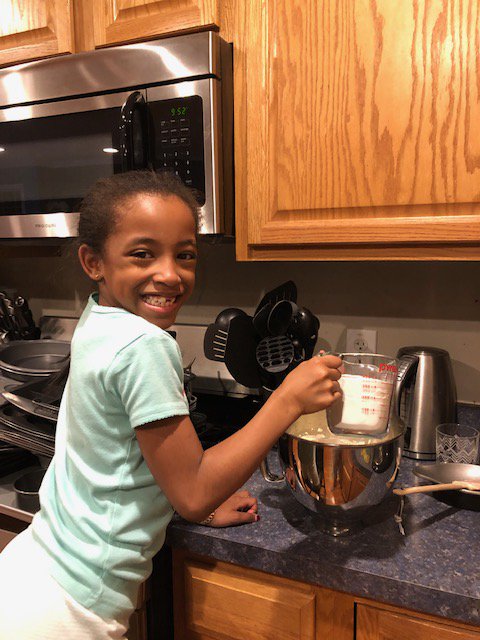 GablesGator's tweet image. 2nd grade AJ creating and then making her own recipe.  Great job!  And awesome way to incorporate all your studies...
#mathsciencewritingreading #futureauthor #futurebaker #looksdelicious @lori_celiberti @Jloveland7 @LaurenGanley @TamiCrader @DrSAMillaway