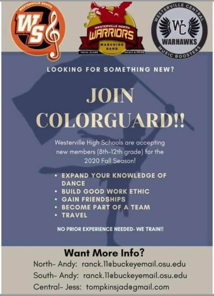 Love to dance, stay active, and perform?  Check out the Color Guard program!