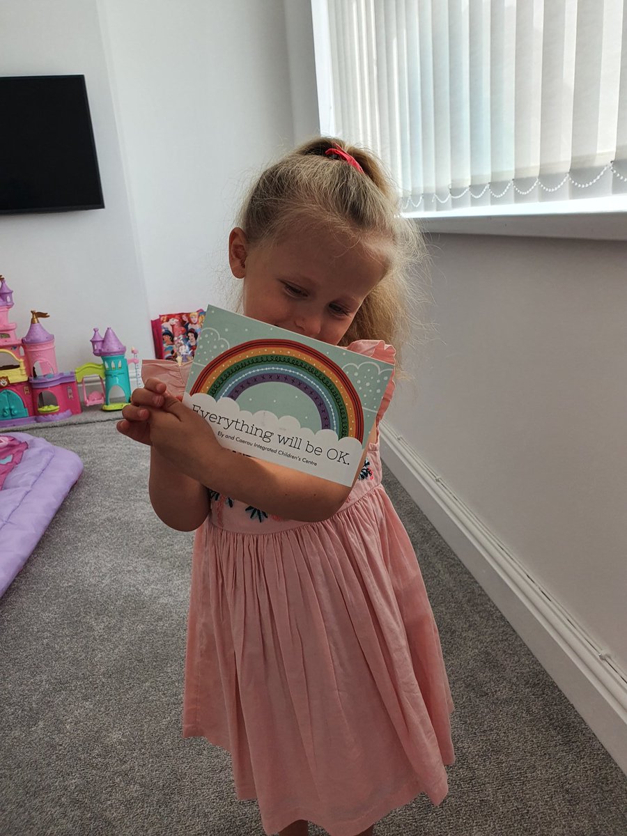 Miims_x's tweet photo. Aubrie was so pleased to receive a postcard from @the_ECCC. She misses all her big friend's (teachers as she calls them) and little friends lots!! She can't wait to talk your ears off instead of mine. Thanks for everything you do 🌈 https://t.co/KxhWLaQliT