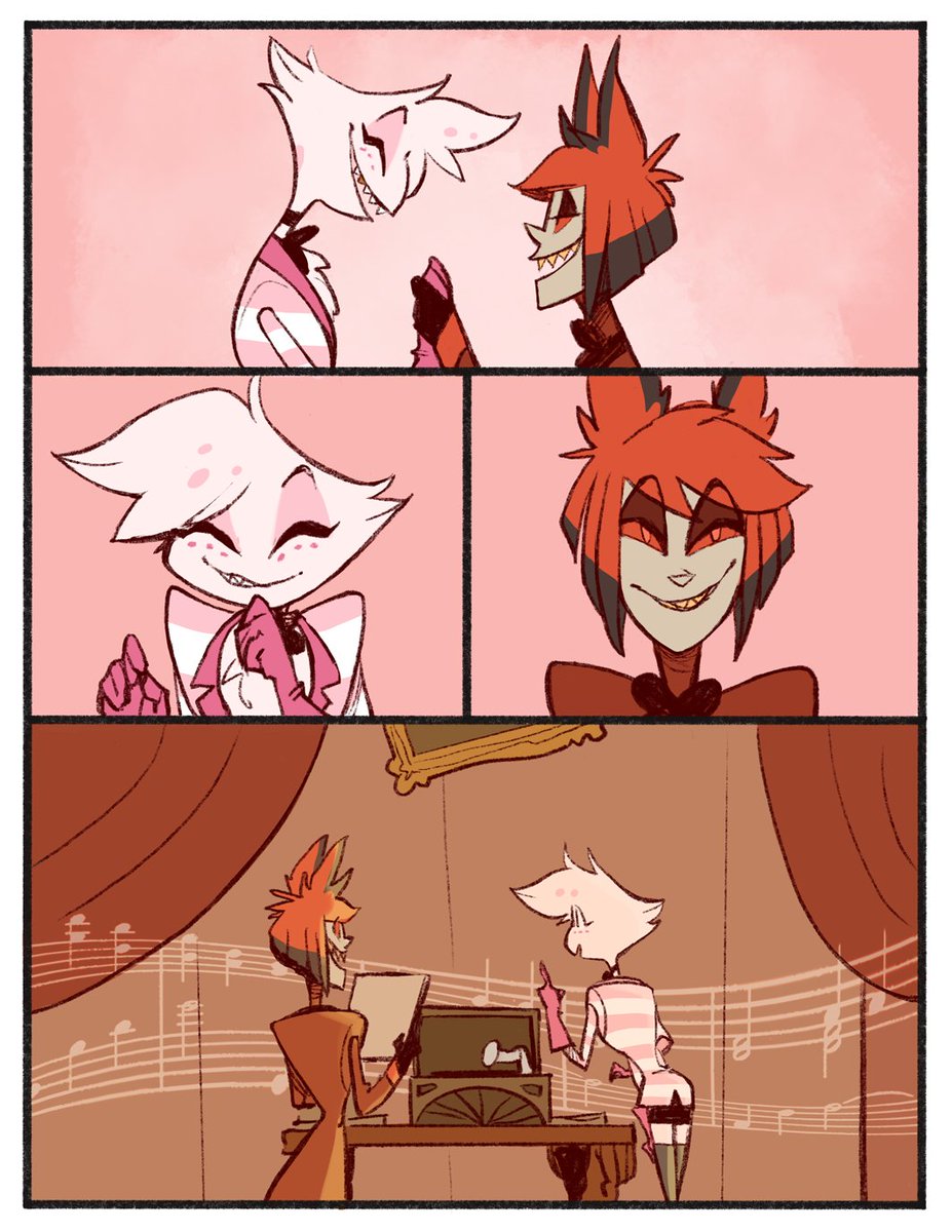 dreadfluent's tweet photo. It Don't Mean a Thing (If It Ain't Got That Swing)

Day 1 #radiodustweek : Dancing

#HazbinHotelFanart #radiodust https://t.co/h9xAEzDrvk