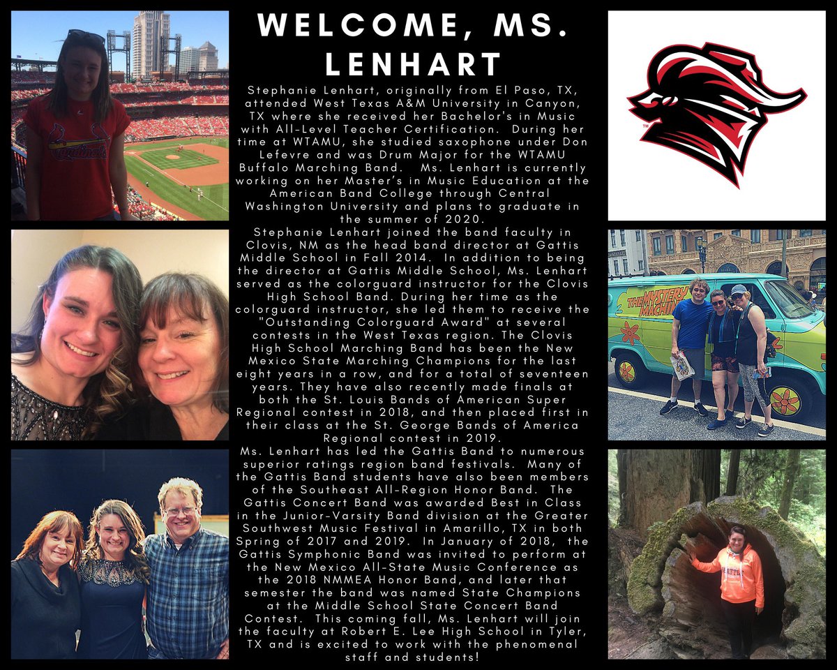 TylerLegacyBand's tweet photo. Welcome, Ms. Lenhart! https://t.co/J7z4B9iyuQ