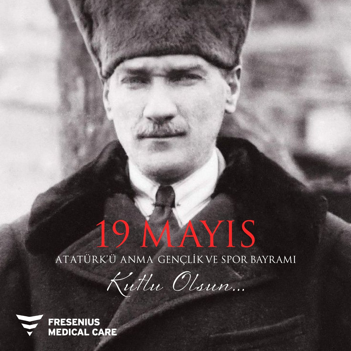 fresenius_tr's tweet photo. 101 yıl önce başlayan bağımsızlık yolculuğumuzu, büyük bir gururla devam ettiren gençliğimizin 19 Mayıs Atatürk'ü Anma Gençlik ve Spor Bayramı kutlu olsun. 

#FreseniusMedicalCare 
#19mayis #AtatürküAnmaGençlikveSporBayramı https://t.co/i37JvnKP56