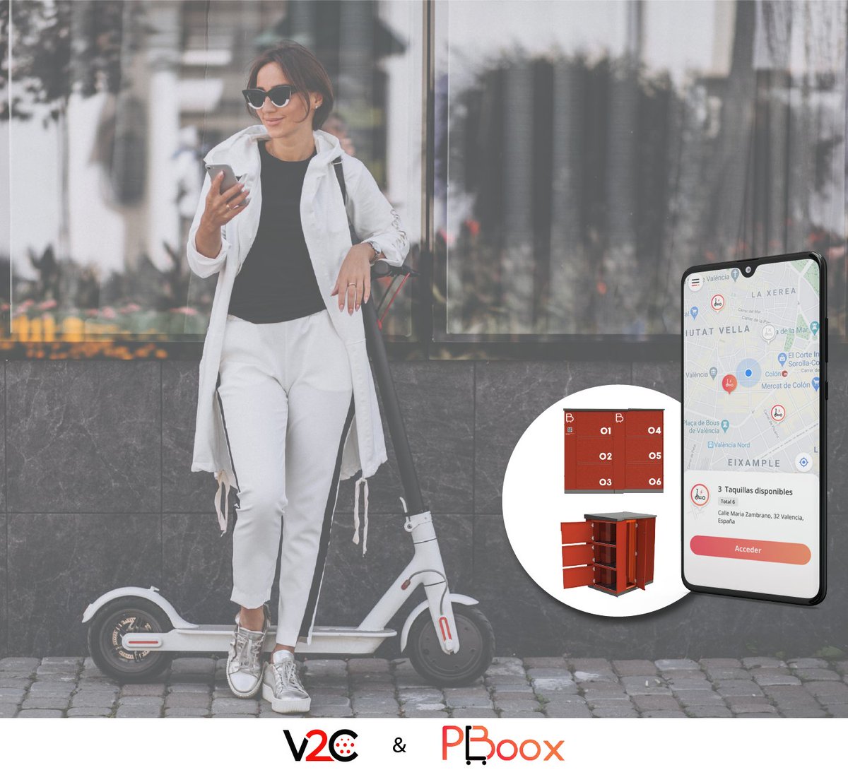 😃🤝 Hemos llegado a un acuerdo con la startup <a href="/Pboox_es/">PBoox</a> para suministrar cargadores para #patineteseléctricos
⠀⠀⠀⠀⠀⠀⠀⠀⠀
🛴 Su misión es dar soluciones de aparcamiento seguro a los usuarios de esta nueva modalidad de transporte y #V2C aportará la recarga inteligente 🔌