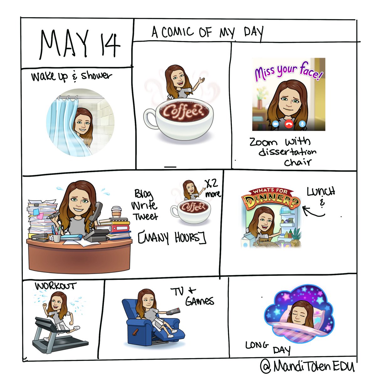 MandiTolenEDU's tweet image. I was many days behind posting my quarantine journal prompts by @TechChef4u. Here is may 14-17
#creativelyproductive #journalLAP