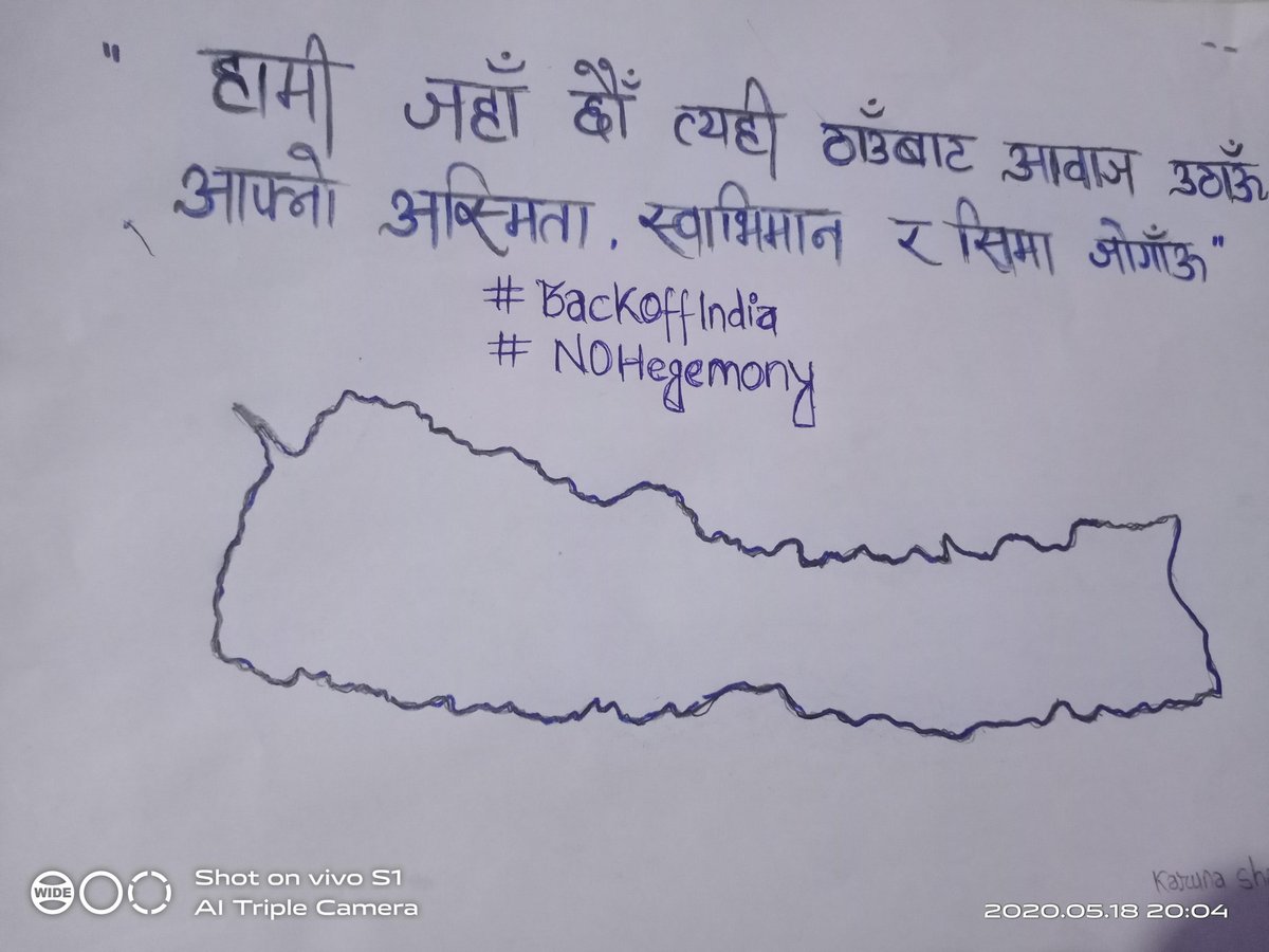 Karunasharma02's tweet photo. #BackOffIndia
#ClaimTheBorder
#NoHegemony https://t.co/nVEfvjIH76