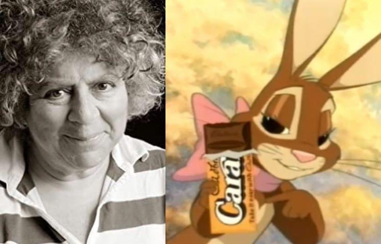 Happy 79th Birthday to Miriam Margolyes! The voice of the Cadbury Caramel Bunny. 
