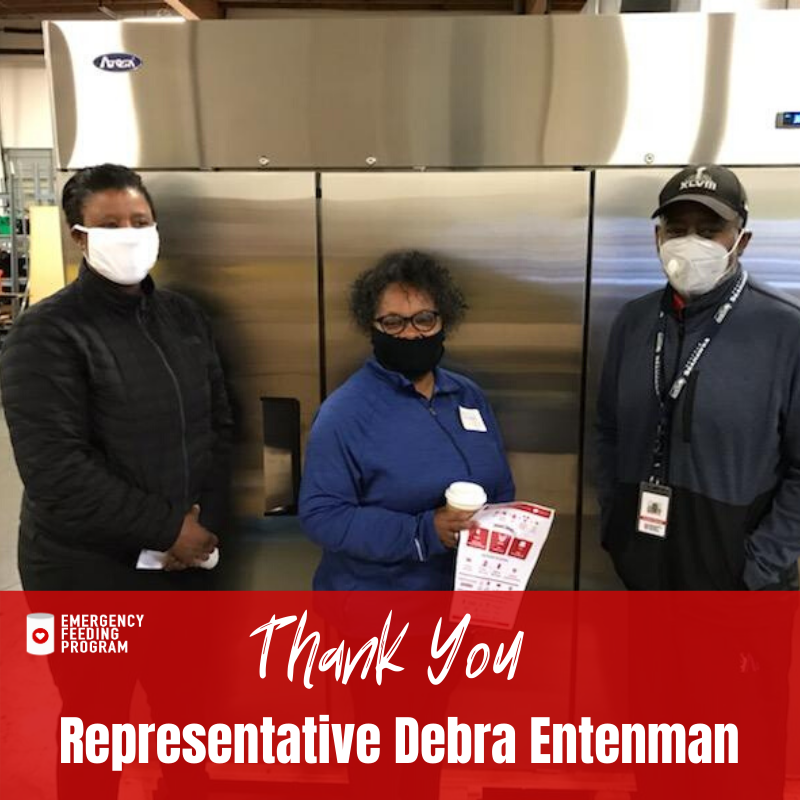 EFPsea's tweet photo. BIG Time Thank you to Rep. Debra Entenman for her donation of a brand commercial refrigerator.  We are grateful for leaders like Rep. Entenman who have helped us find resources so we may continue to lower the barriers for people to access food. We Love You!! https://t.co/GXHD4FdJh9