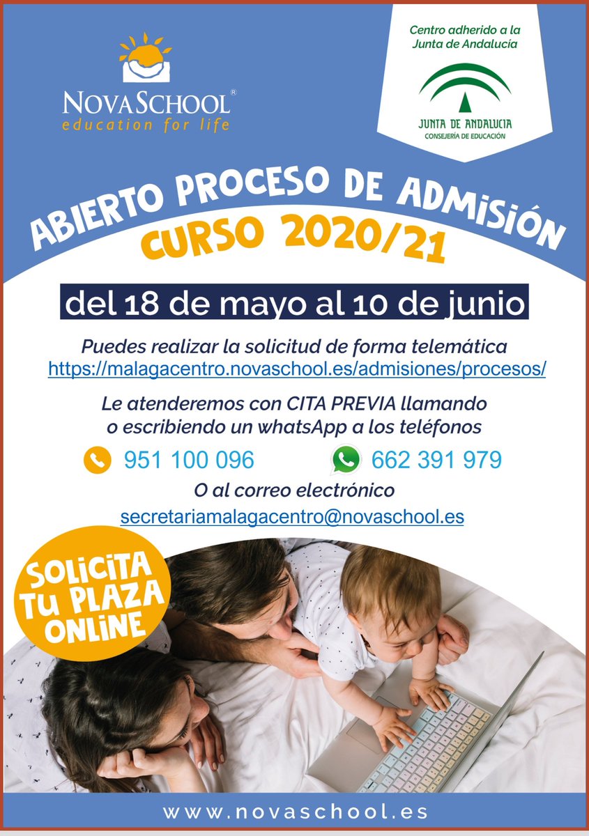 SilviaPalomoCis's tweet photo. Preparándonos para el curso que viene...que hay ganas! @Novaschool_es #malaga_centro #admisión  #educacioninfantil https://t.co/umDQ4EQqp6