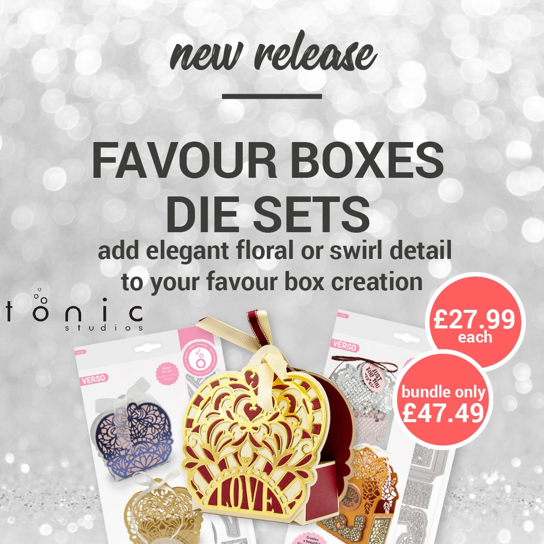 craftstashcouk's tweet image. The NEW Tonic Favour Boxes are perfect to create beautiful favour boxes, and fill them with sweets, sugared almonds or small gifts 😍💙

Check them out here:
bit.ly/3bGPI0F (CraftStash UK)
bit.ly/2ZgdU7m (CraftStash US)

#favourbox #crafting #stunning #tonic