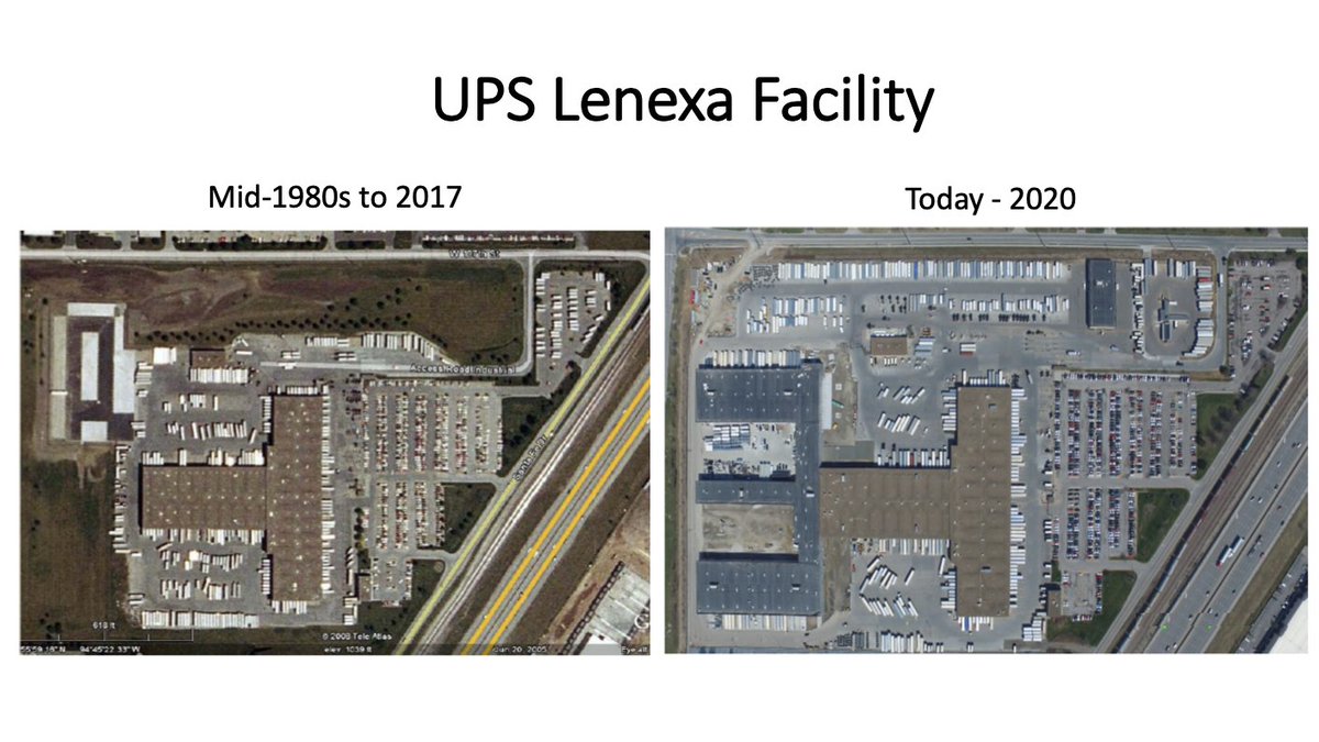 .<a href="/UPS/">UPS</a> recently completed an expansion to its Lenexa, Kansas hub that almost doubled the facility’s footprint, now 430,000 sq. ft., &amp; has given the facility 40% more processing capacity. This is another example of the #KC advantage as a leading #logisticshub. 
#HeartlandHub #WhyKC