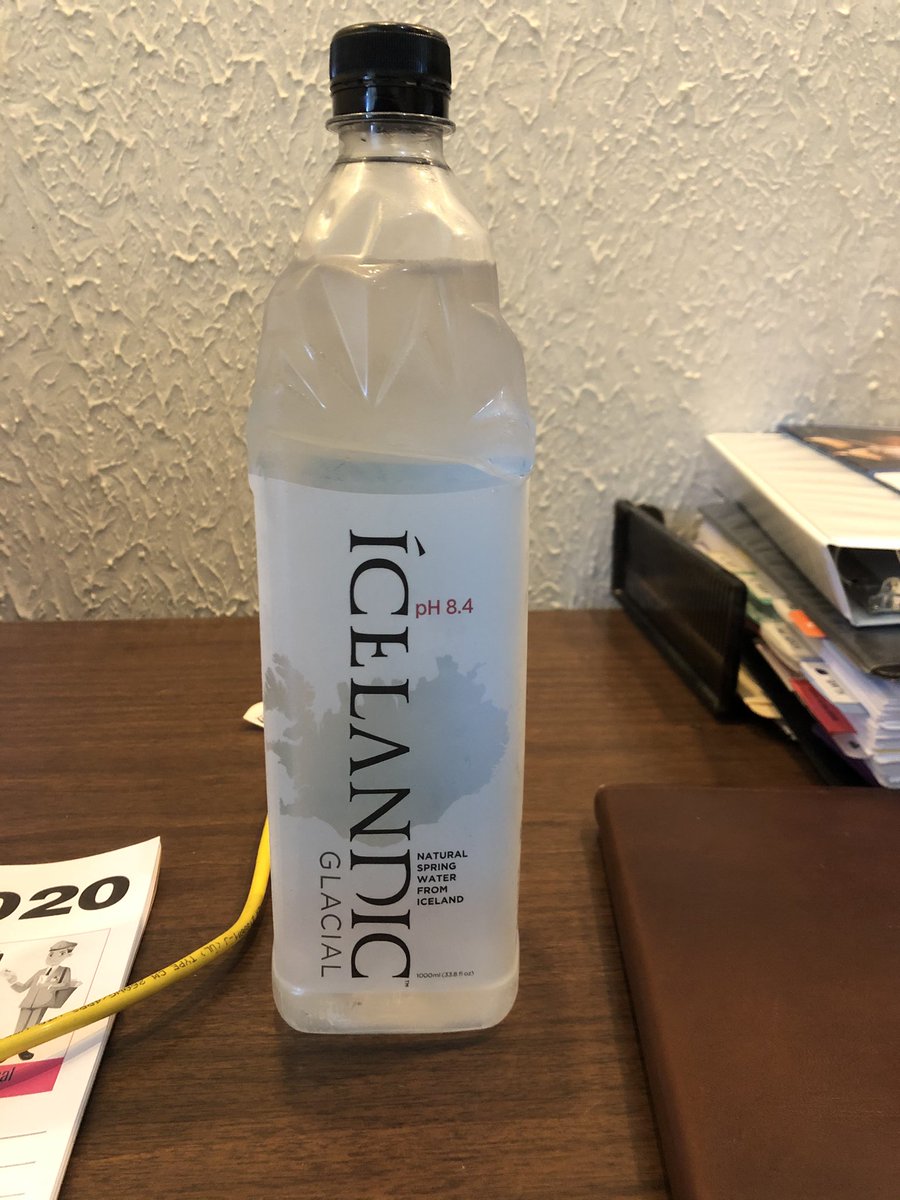thenickfontenot's tweet photo. Alright @ArmondGilmore. I went with @IcelandicWater for the #waterflex today. It’s a real good water, but the bottle is a bit busy. Like, I couldn’t see myself walking around with this @GameOfThrones looking bottle. But I’ll admit, this is a damn good bottle of water. https://t.co/LPhsDKHwqh