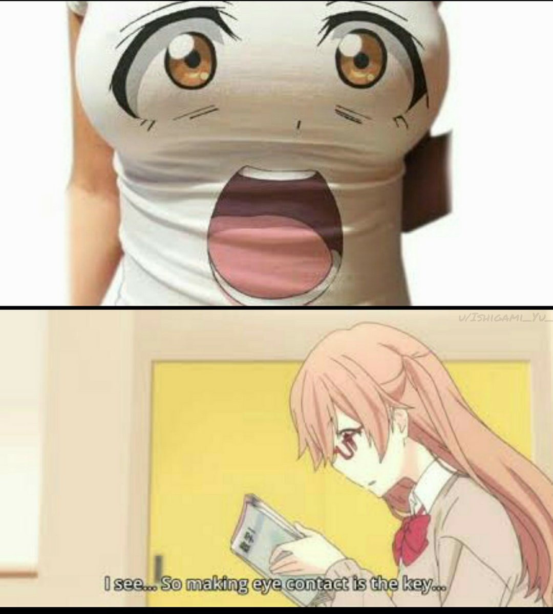 r/animemes on X: Just making eye contact #Animemes #memes #anime    / X