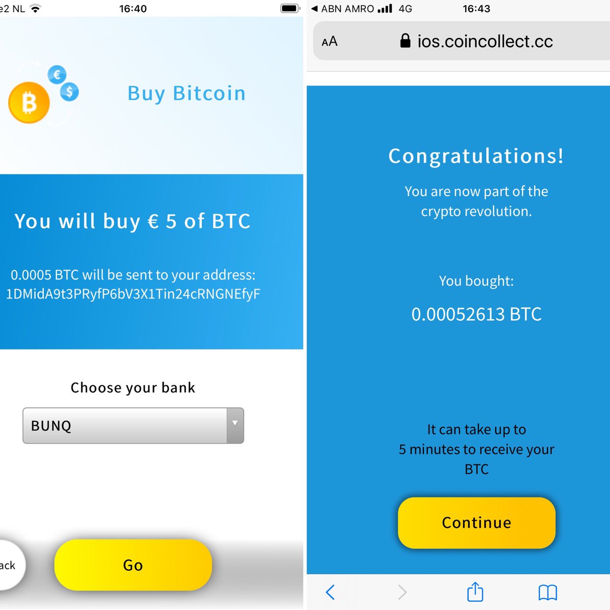 CoinCollectHQ's tweet image. Enjoy the last 2 days of #buying $BTC, $ETH &amp;amp; $LTC without #KYC the #easy way using #iDeal with #CoinCollect. #Dutch #Regulation forces our partner @nocksapp to change course. 🙏 for the great services #Nocks!