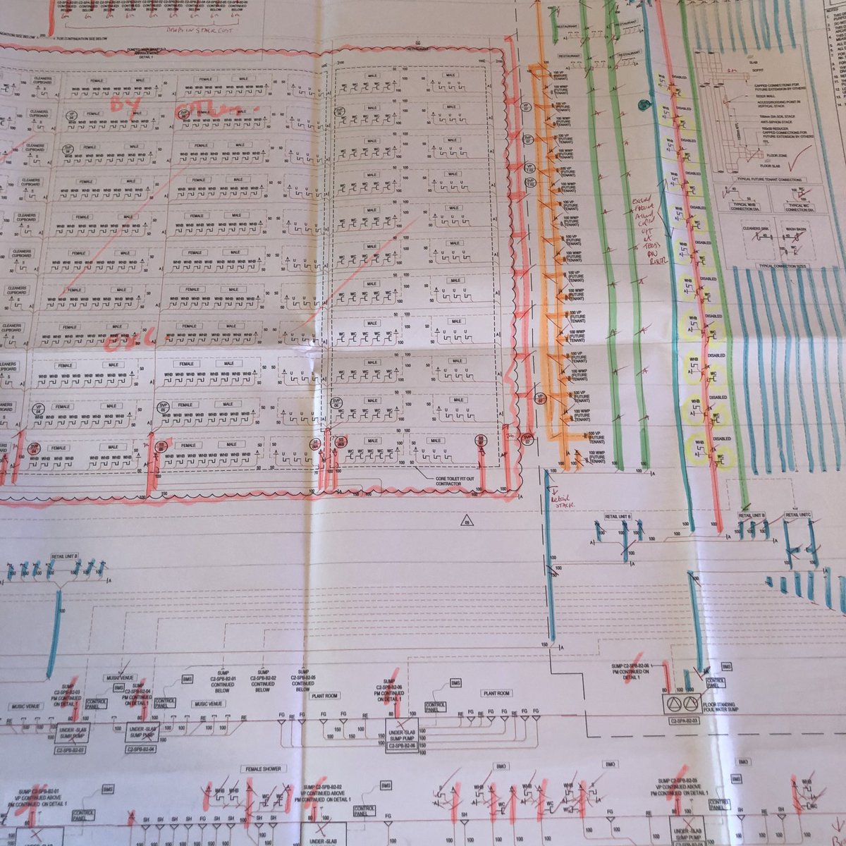 M&amp;P Estimating another Shell &amp; Core Project in London. Very colourful I must say!  #estimating