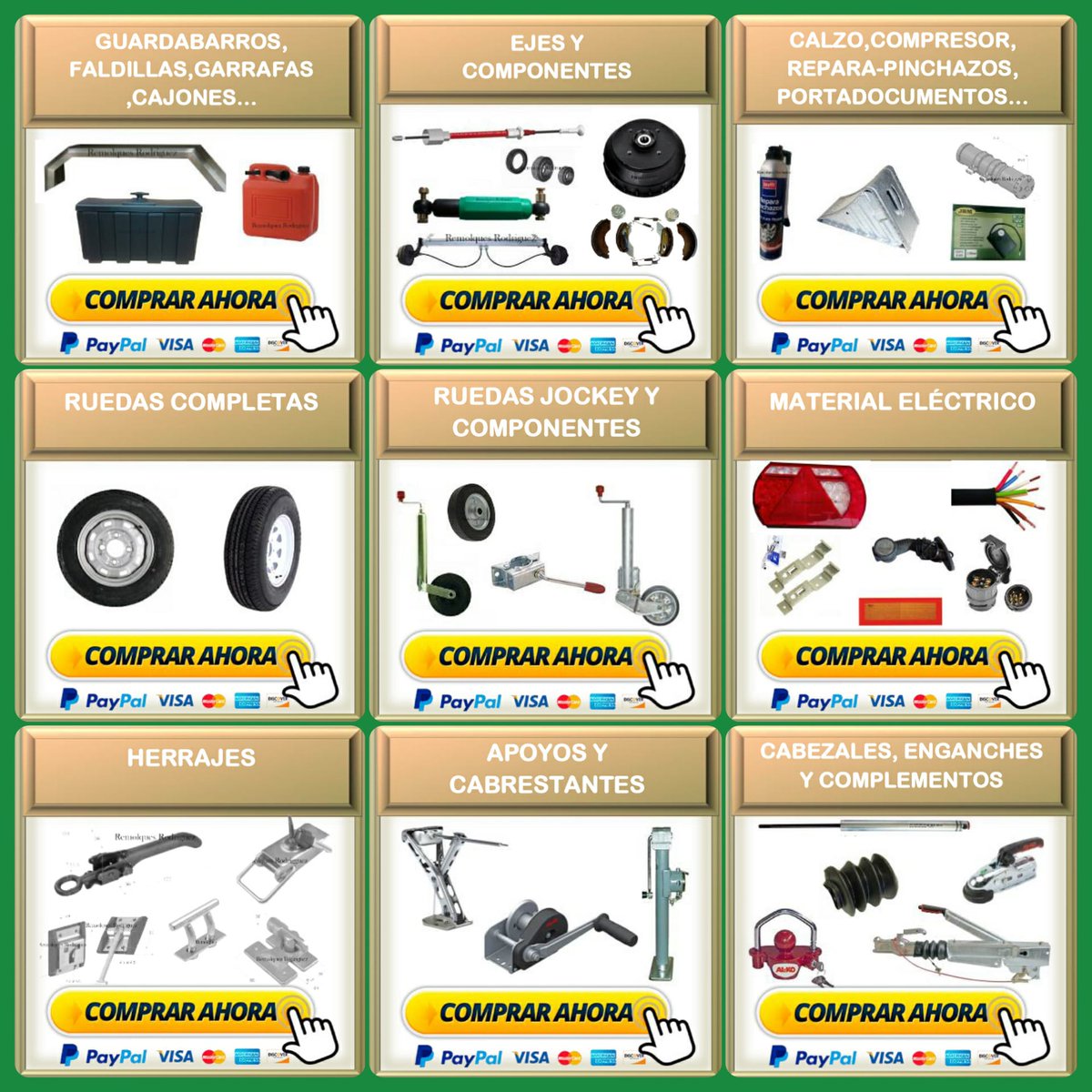 RemolRodriguez's tweet photo. @remolquesrodriguez fabricantes de #remolques,ofrece todo tipo de #repuestos y #recambios para su remolque. No dude en visitar nuestra tienda on-line https://t.co/glGB3pLHZX también  encuentre su repuesto por whatsapp/telefono 674213697. FELIZ LUNES... https://t.co/UJGaTYNqd6
