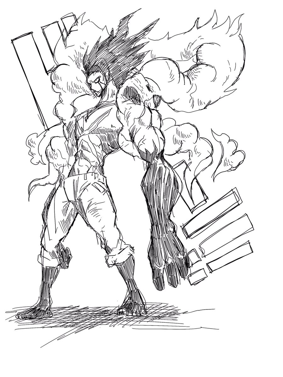 ルフィ描いてみた 月曜日のジャンプにワンピース載ってないと 1週間のモチベーシ ボンゴ Mtg好き副業イラストレーターの漫画