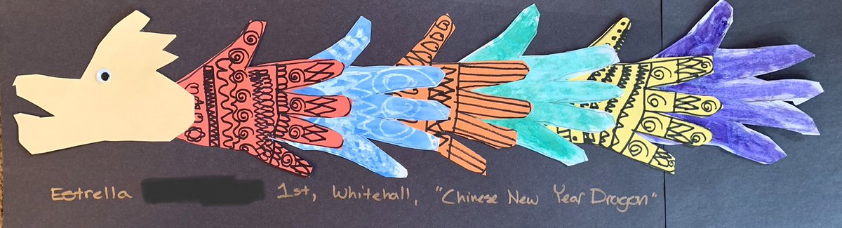 WhitehallART's tweet photo. First grade worked so hard on their Chinese New Year Dragons! @WhitehallNASD #nasdproud https://t.co/Mm7hIF57gP