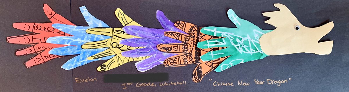 WhitehallART's tweet photo. First grade worked so hard on their Chinese New Year Dragons! @WhitehallNASD #nasdproud https://t.co/Mm7hIF57gP