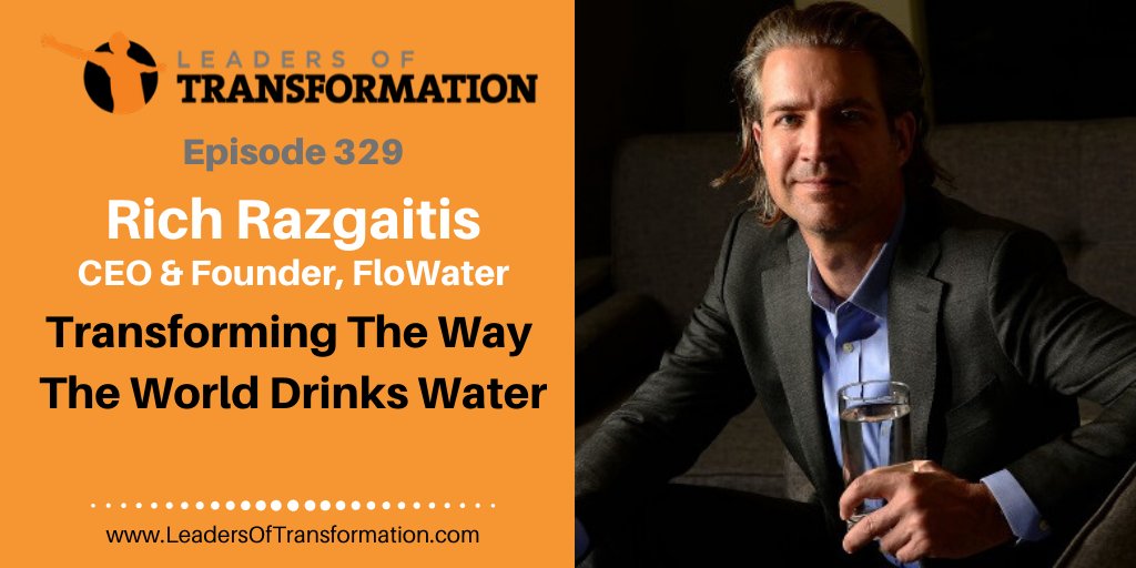 LeadersPodcast's tweet image. Listen as Rich Razgaitis founder of FloWater explains how they are transforming the way the world drinks water with the goal of eliminating single-use plastic water bottles altogether: ow.ly/mgZv50zHM6Y #consumerpreference #flowater #cleanwater #startups #business #podcasts