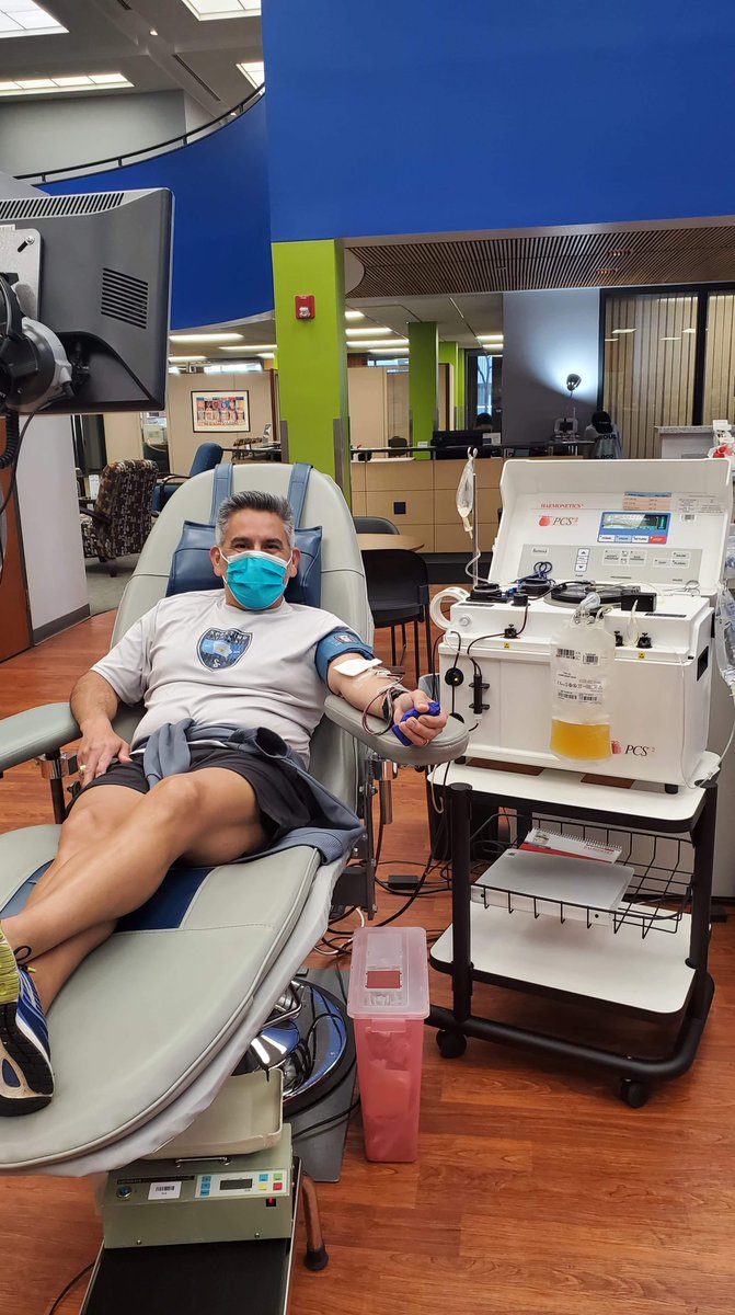 LifeServeBldCtr's tweet photo. Say hi to Andrew, one of our convalescent plasma donors! If you are a recovered COVID-19 patient, visit the link in our bio to find out how you can help local hospital patients fight the virus #donatecovidplasma #donateblood #lifeservers https://t.co/TA8fdX4HrR