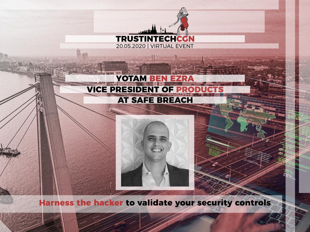 safebreach's tweet image. Join Yotam Ben Ezra to see how to take a data driven approach to understanding your security posture on a continuous basis at #TrustInTechCGN on May 20th ow.ly/jsta50zJfem