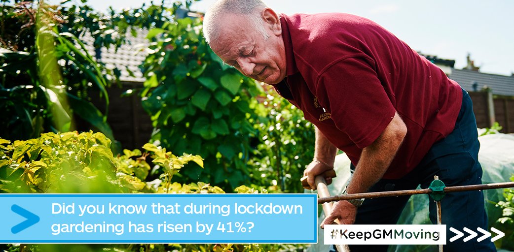 OldhamCouncil's tweet photo. Did you know that during lockdown gardening has risen by 41%? How do you #KeepGMMoving while you're at home?https://t.co/xLfntYAV8V https://t.co/PEYc8Il45O